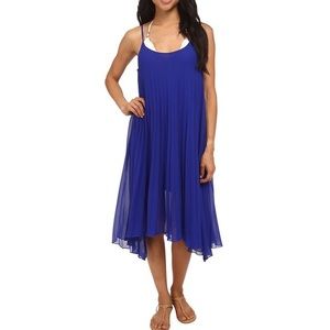 Royal blue pleated dress by BLEU | ROD BEATTIE
